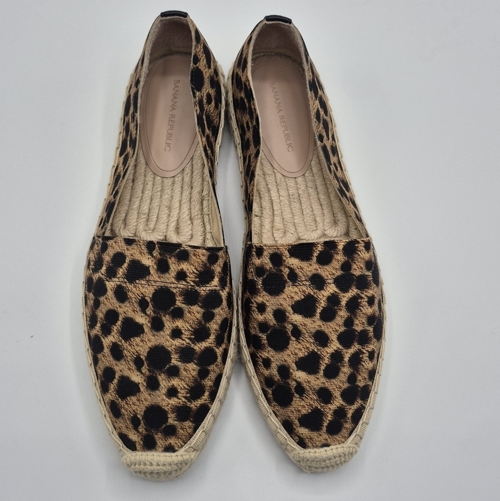Banana Republic Black and Tan Espadrilles
